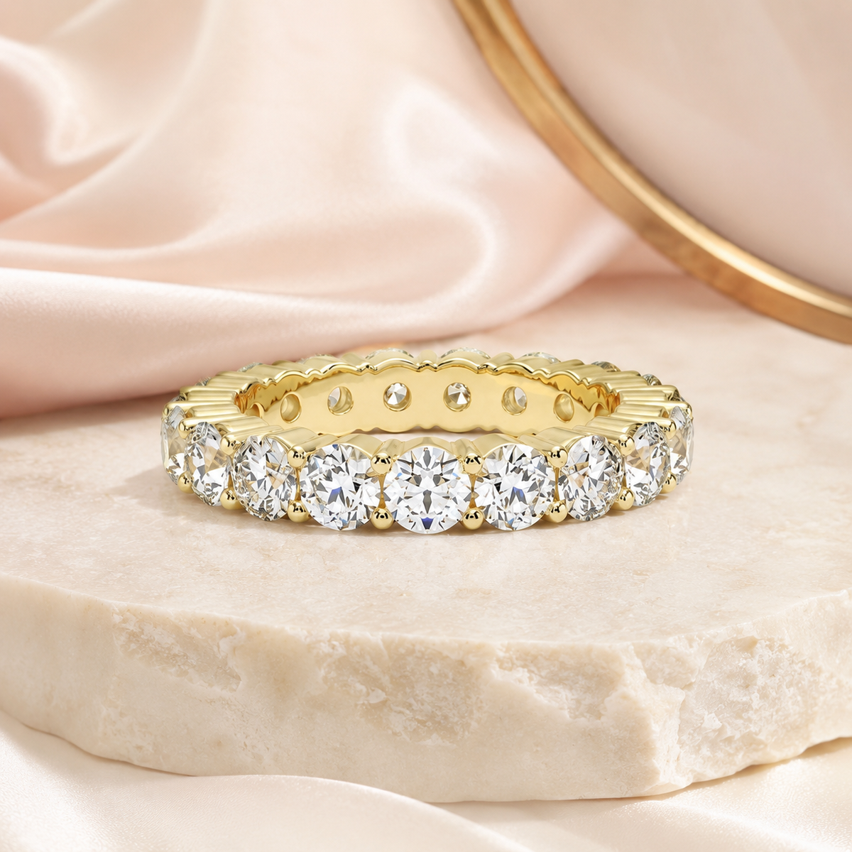 2CTW Lab Grown Diamond Eternity Band 14kyg