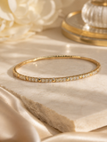 1CTW Lab-Grown Diamond Flex Bangle 14K Yellow Gold