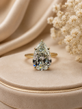 IGI Certified 4.02 Ct Pear Lab Diamond Ring – F/VS1 | 14K Yellow Gold